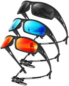 KALIYADI Polarized Sunglasses-Men Sports Sun-Glasses: Mens Sunglasses UV400 Protection for Running Fishing Golf