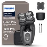 Philips Head Shaver Pro 7000 Series - Skull Shaver For Men and Women, 360° Flexing Head & ComfortCut Blades for Clean Shave, Gentle on Skin, Model HS7980/28