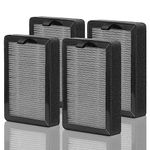 [4Pcs] Air Purifier Filters Replacement Compatible for LEVOIT LV-H128/PUURVSAS (HM669A) / ROVACS (RV60) Air Purifiers, 3-in1 HEPA Filter, Activated Carbon Filter and Pre-Filter