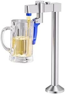 Brushed Nickel Glass Filler, iVIGA Deck Mount Glass Filler Faucet Fingerprint Free, Glass Filling Station Water Station G1/2" Male Shank with Adapter for Hotel Restaurant Bar Dining Hall