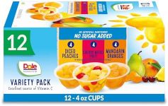 Dole Fruit Bowls No Sugar Added Var