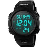 Men 's Large Face Digital Outdoor Sports Waterproof Watch LED Luminous Alarm Stopwatch Simple Army