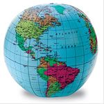 Learning Resources Inflatable 12 inch World Globe, Classroom Display Teacher Accessories