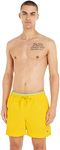 Tommy Hilfiger Men's Swimming Trunks Medium Length, Yellow (Vivid Yellow), M