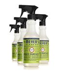 Mrs. Meyer's Clean Day Multi-Surface Cleaner Spray, All-Purpose Cleaner Solution for Home & Kitchen, Lemon Verbena Scent, 473 ml Spray Bottles, 4 Pack