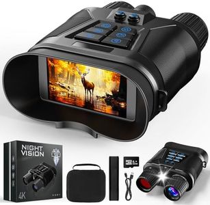 seanme Night Vision Goggles with Camera, 4K Night Vision Binoculars for Adults, 3280FT Infrared, 3" Large Screen, 8X Digital Zoom, 5000 mAh Battery and 32GB Memory Card for Saving Photos and Videos