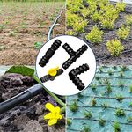 Pinolex® Drip Irrigation Accessories - 16MM Elbow, Straight, Tap & Tee Connectors (120pcs)