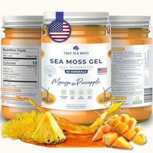 TrueSeaMoss Wildcrafted Irish Sea Moss Gel - Made with Dried Seaweed & Fresh Sea Vegetables, Seamoss, Health Supports & Digestion - Made in USA (MANGO/PINEAPPLE, Pack of 1)