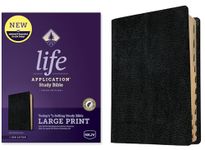 NKJV Life Application Study Bible, Third Edition, Large Print (Bonded Leather, Black, Indexed, Red Letter)