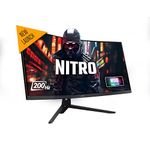 acer Nitro ED343CUR X0 34 Inch UWQHD (3440×1440) 21:9 Curved Gaming Monitor | 200Hz Refresh, 0.5ms Response | AMD FreeSync Premium | HDR10 | RGB Lighting | 2×HDMI 2.0, 2×DP 1.4, Audio Out, Speakers
