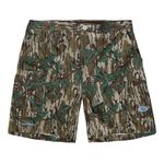Mossy Oak Men's Standard Fishing Shorts Quick Dry Flex, Greenleaf