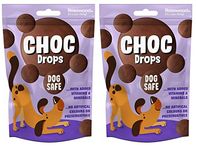 2 PACK ROSEWOOD CHOC DROPS DOG SAFE CHOCOLATE DOG TREAT TRAINING BITE SIZE 200G