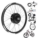 36V/48V 250W E Bike Conversion Kit, Electric Bicycle Hub Motor Kit Front/Rear Wheel E-Bike Conversion Kit with LED Display Waterproof Mountain Bike Panel Kit Ebike Motor Kit for 20inch Wheel(#3)