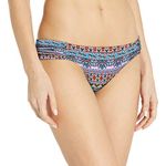 Jessica Simpson Women's Versailles Side Shirred Hipster Bikini Bottom, White, S