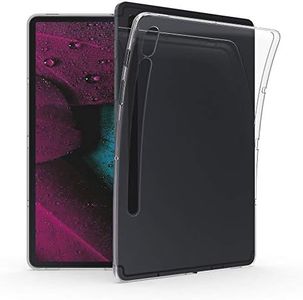 kwmobile Case Compatible with Samsung Galaxy Tab S8 / Galaxy Tab S7 Case - Soft TPU Back Protector Cover for Tablet - Transparent