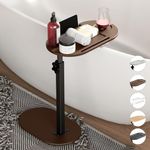 Yumkfoi Bamboo Bathtub Tray Table w