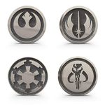 Mandalore Skull Badge Pin Jedi Order Rebel Alliance Galactic Empire Mythosaur Pin Set Accessories, One Size, Zinc