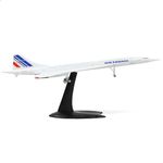 NUOTIE Concorde Airplane Model Pre-Build Diecast Aircraft Model Kits Aircraft Simulation Model Display Model Collection or Gift (1/200 Air France)