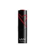 NYX Professional Makeup Shout Loud Satin Lipstick, Ultra-Saturated Colour, Vegan Formula, Red Haute