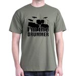 CafePress - Im The Drummer T-Shirt - 100% Cotton T-Shirt Military Green