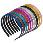 Women Glitter Headband, Sweeethome 10 Pack Goody Headbands for Women Makeup Hairband Hair Accessories Headband