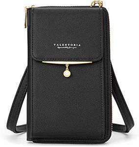 Cyber Deals Monday Sales Womens Purse Leather Cellphone Holster Wallet Case Small Crossbody Shoulder Phone Bag Pouch Handbag Clutch for iPhone 11 Pro 8 7/6 Plus Xs Max X Xr Samsung S10+