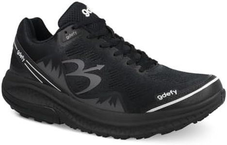 g-defy Mighty Walk New Men's Orthopedic Comfort Shoes for Standing All Day | VersoShock Shock-Absorbing Sole | Wide Toe Box | Supportive Walking Shoes Black