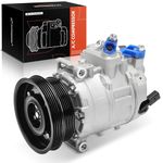 A-Premium Air Conditioner AC Compressor with Clutch Compatible with Volkswagen Jetta 2005-2014, Passat 2012-2014, Golf Beetle Cabrio R32 Rabbit & Audi TT RS Quattro