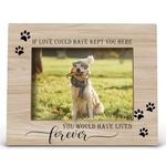 FONDCANYON Pet Memorial Picture Frame, Pet Memorial Gifts, Pet Picture Frame, Dog Memorial Picture Frame, If Love Could Have Kept Your Here You Would Have Lived Forever Dog Photo Frame 5x7 (Color2)