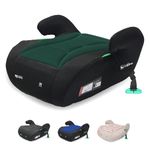My Babiie MBCSB10 Booster Car Seat - Lightweight at 1kg, Approx. 6-12 Years (125-150cm, 22-36kg), R129, i-Size Backless Child Car Seat, Group 3, Compact, Portable, Ideal for Travel - Forest Green