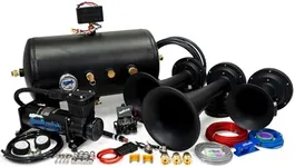 HornBlasters Nathan Airchime K3 544K Train Horn Kit - 5 Gallon 150 PSI - Authentic Locomotive Horn - Capable Onboard Air System