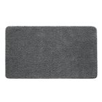 MIULEE Bath Mats Non Slip Bathroom Mats Shower Mat Absorbent Bathroom Rug Large Rug Door Mat Inside Kitchen Rugs Carpet Mat for Bathroom Bedroom Kitchen Entrance 70x120 cm Grey