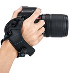 JJC Deluxe Microfiber Camera Hand Strap, Secure Padded Camera Holder Wrist Strap for Canon Nikon Sony Fujifilm Olympus DSLR and Mirrorless, Must Have Photography Accessories for Photographers