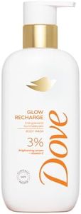 DOVE Glow Recharge Serum Body Wash, 300 ml, for Glowing and Refined Skin, with 3% Brightening Serum and Vitamin C, Dermatologist Co-Created, Sulfate-Free