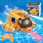 Augot RC Boat, Remote Control Spray Gasboat Toys for Pools Lakes, 2.4GHz RC Boat Water Toy with Squirt/Double Propellers Remote Control Boats Rechargeable Swimming Pool Toy Gifts for Adults Kids