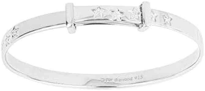 D for diamond - Pulsera de plata con diamante (.02)