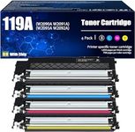 SPS 119A Toner Cartridges Set Compatible for HP 119A W2090A W2091A W2092A W2093A Toner Cartridge for HP Color Laser MFP 150a 150nw 178nw 179fnw Printers, 1 Set