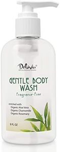 DELÚVIA Deluvia Gentle Body Wash, Moisturizing Body Wash with Aloe Vera, Organic Jojoba Seed Oil, Sweet Almond Oil and Vitamin E, Unscented, for All Skin Types, Including Sensitive Skin.