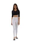 TWIN BIRDS Tailored Cut & Classic Fit Stretchable White Plus Coloured Viscose Elasthane Fabric Ankle Length Leggings for Women - (XXXL)