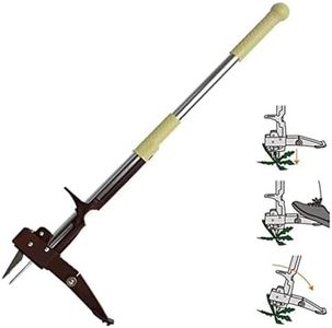 Winslow&Ross Weed Puller with Stainless Steel 4-Claw & Foot Pedal, Telescopic Dandelions Root Remover, Stand-up Manual Weed Tool for Garden & Lawn(39 inch/100cm)