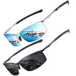 Polarised Sunglasses For Mens Womens UV Protection metal frame Ultra Light Driving Fishing Running Outdoor Pilot Sun glasses