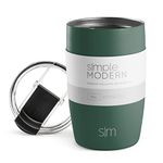 Simple Modern Travel Coffee Mug Tumbler with Flip Lid | Insulated Stainless Steel Iced Coffee Cup | Gifts for Women & Men | Voyager Collection | 12oz | Forest