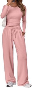 Trendy Queen Womens Two 2 Piece Matching Lounge Sets 2026 Early Fall Fashion Must Haves Y2K Workout Gym Clothes Comfy Airport Travel Vacation Luxury Outfits Sweatsuit Winter Clothing
