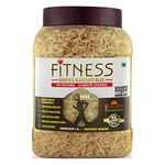 SHRILALMAHAL Fitness Brown Basmati Rice (1 Kg, Jar)