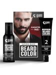 Beardo Beard Color For Men - Natural Black, 60ml | Long Lasting | No Ammonia | Easy to apply, No Stain Beard Hair Colour for men | Skin Friendly Hair dye