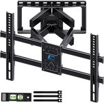 HOME VISION Full Motion TV Wall Mount for Most 32-85 inch TVs up to132lbs, Wall Mount TV Bracket Dual Articulating Arms, Swivel, Tilting, Leveling TV Mount, Max VESA 600x400mm, Fits 8"12"16" Wood Stud