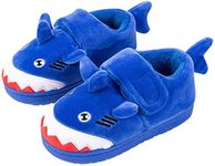 DRECAGE Boys Girls Slippers for Toddler Plush Warm Slipper Anti-Slip House Shoes Cute Cartoon Winter Slippers for Little Kids 4/4.5 Child UK Label Size 150