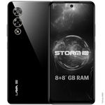 Lava Storm 5G (Thunder Black, 8GB RAM, 128GB ROM), Premium Glass Back Design, MediaTek Dimensity 6080 Processor, 50MP+8MP Ultrawide Dual Camera, 16MP Front Camera, 33W Fast Charging, Clean Android