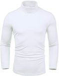 Amussiar Men's Turtleneck T-Shirt S