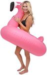 GoFloats Flamingo Party Tube Inflatable Raft, Float in Style (for Adults and Kids)